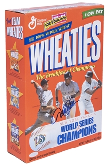 1998 Derek Jeter Signed Wheaties Cereal Box (Steiner Authentics)